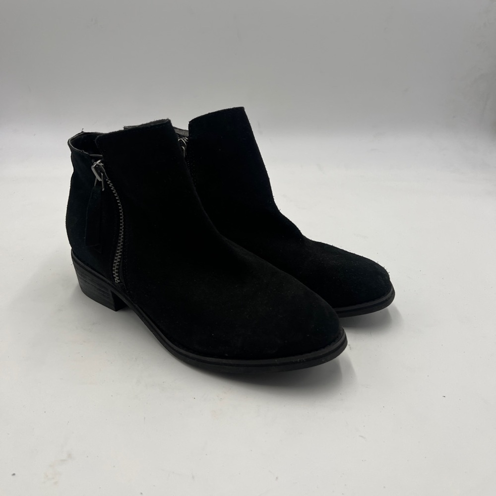 Blondo Black Suede Ankle Boots